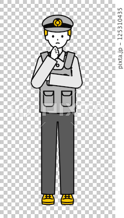 全身pose_簡單警官男10 全身pose_簡單警官男10 125310435
