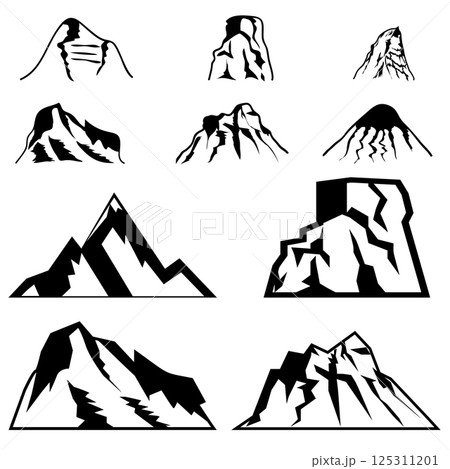 Set of the vector mountains.logo template 125311201
