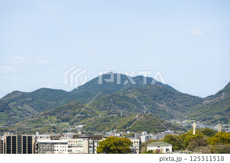 熊本市街地から望む金峰山 熊本市街地から望む金峰山 125311518