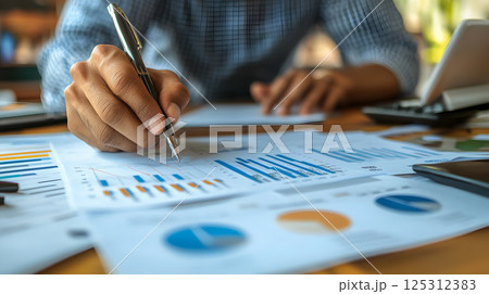 Business plan with a detailed financial forecast 125312383