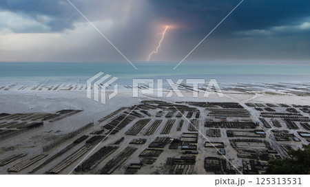oyster farm in Cancale, brittany, france 125313531