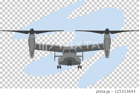 Illustration of an Osprey flying in the sky 125313643