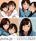 仲の良い母と娘 125313820