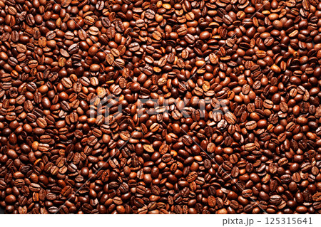 background of aromatic brown coffee beans background of aromatic brown coffee beans 125315641