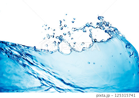 Water splashing with drops Water splashing with drops 125315741