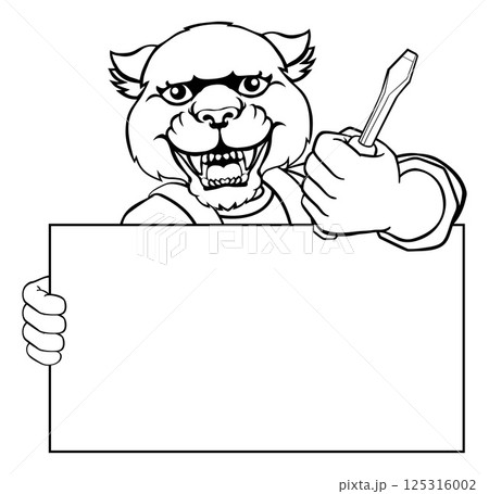 Electrician Panther Screwdriver Tool Handyman Electrician Panther Screwdriver Tool Handyman 125316002