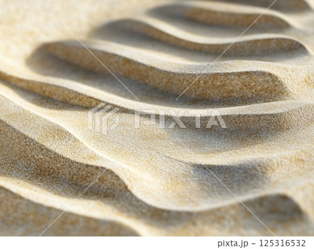 Zen garden-inspired patterns with gentle raked sand textures and natural tones 125316532