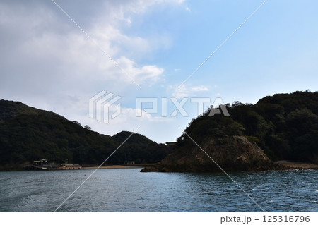 春の仙酔島の風景　広島 125316796