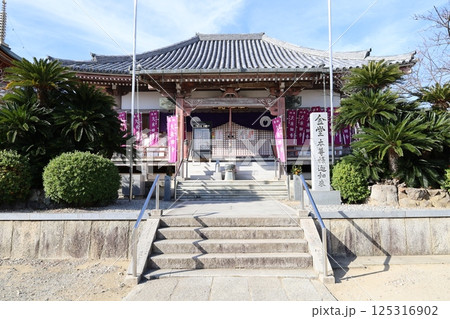 大阪府岸和田市久米田寺の境内にある開山堂の風景 大阪府岸和田市久米田寺の境内にある開山堂の風景 125316902