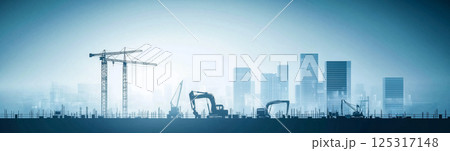 モダンな都市開発現場 125317148