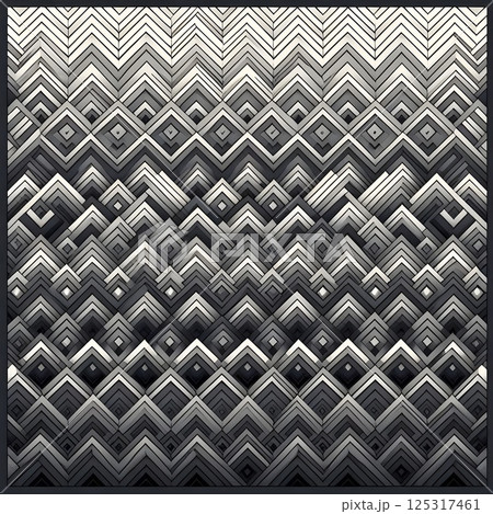 Monochromatic Geometric Pattern  125317461