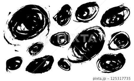 Set abstract black scribbles hand drawn ink sketch, confused thoughts concept, black tunnel in the form of doodle, black circular lines spiral logo, chaos and mess line circle, black hole space Set abstract black scribbles hand drawn ink sketch, confused thoughts concept, black tunnel in the form of doodle, black circular lines spiral logo, chaos and mess line circle, black hole space 125317735
