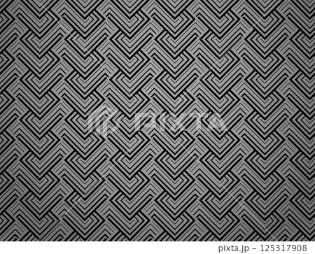 Abstract geometric pattern. A seamless vector background. Gray and black ornament. Graphic modern pattern. Simple lattice graphic design Abstract geometric pattern. A seamless vector background. Gray and black ornament. Graphic modern pattern. Simple lattice graphic design 125317908