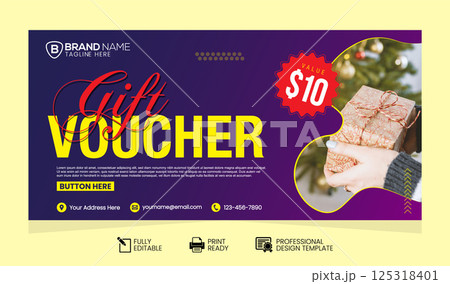 Discount Gift Voucher Design: Promotional Template for Sale Offers, Sale Promotion Gift Voucher Template: Discount Coupon Design, Vector Gift Voucher for Promotional Sale: Discount Template Design Discount Gift Voucher Design: Promotional Template for Sale Offers, Sale Promotion Gift Voucher Template: Discount Coupon Design, Vector Gift Voucher for Promotional Sale: Discount Template Design 125318401
