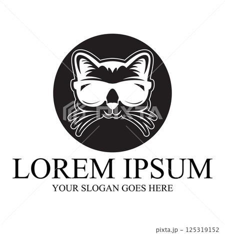 Elegant cat illustration vector Elegant cat illustration vector 125319152
