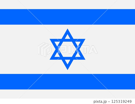 イスラエルの国旗 イスラエルの国旗 125319249