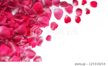 Natural background of rose petals 125319254
