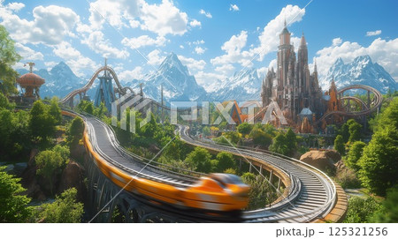 広大な遊園地 125321256