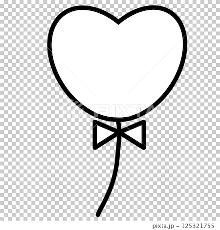 心形氣球圖標 125321755