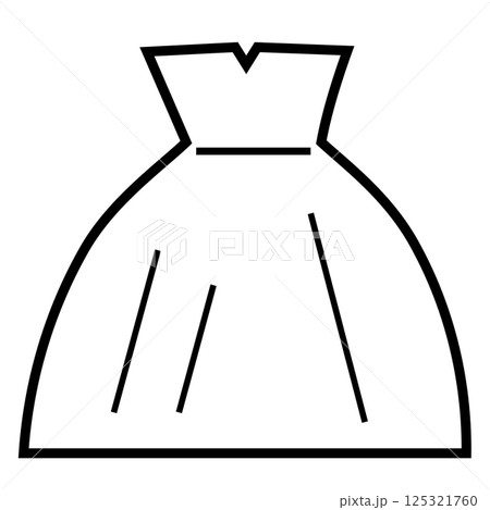 ウェディングドレスのアイコン ウェディングドレスのアイコン 125321760