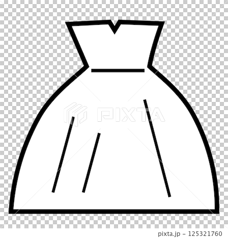 ウェディングドレスのアイコン ウェディングドレスのアイコン 125321760
