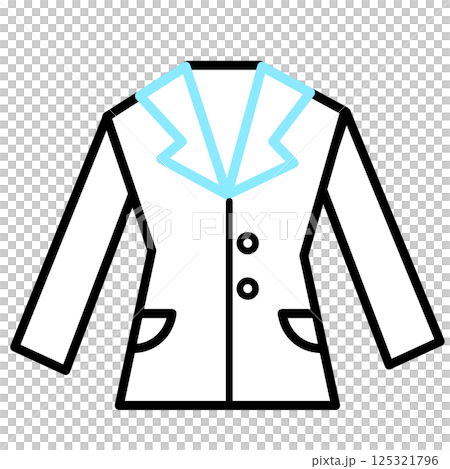 雙色燕尾服（上身）圖標 125321796