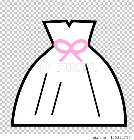 雙色婚紗圖標 雙色婚紗圖標 125321797