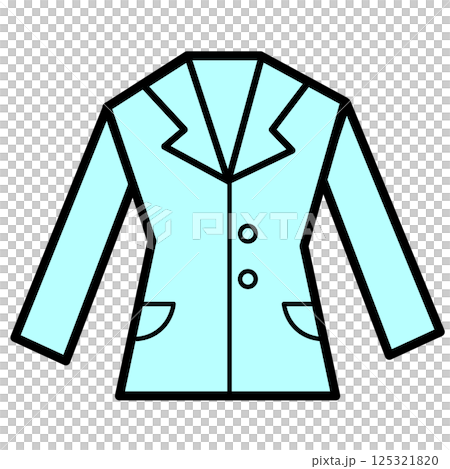 藍色燕尾服（上身）圖標 125321820