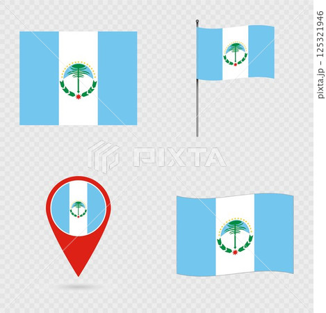Neuquen Flag Set, administrative division of Argentina. Neuquen Flag Set, administrative division of Argentina. 125321946