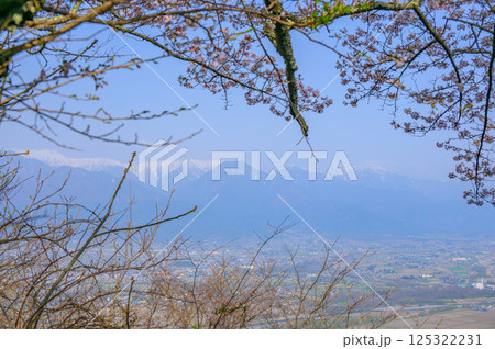 【光城山】山頂から安曇平を望む【安曇野市】 125322231