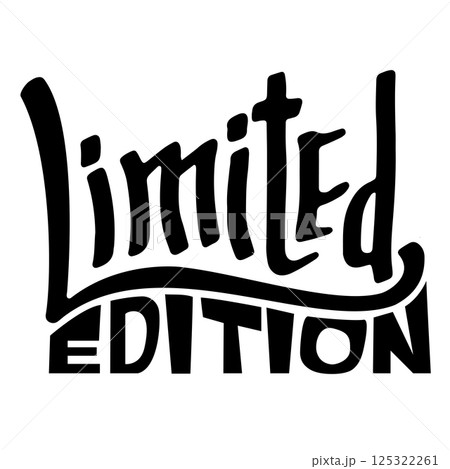 Limited Edition Modern Brush Lettering Design. 125322261