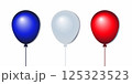 Blue, white and red balloons, for celebration, birthday and decoration 125323523