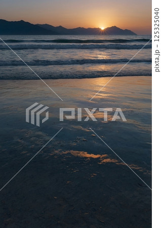 夜明けのビーチ 125325040