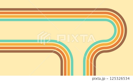 Abstract groovy retro style background with line rainbow Abstract groovy retro style background with line rainbow 125326534