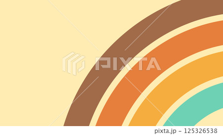 Groovy line rainbow abstract retro style background Groovy line rainbow abstract retro style background 125326538