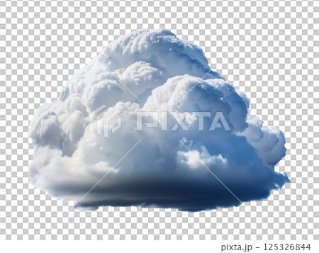 Towering White Cumulus Cloud with Darkening Base Towering White Cumulus Cloud with Darkening Base 125326844