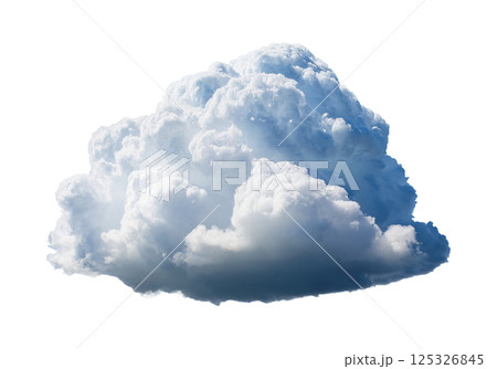 Ethereal White Cumulus Cloud with Subtle Shading Ethereal White Cumulus Cloud with Subtle Shading 125326845