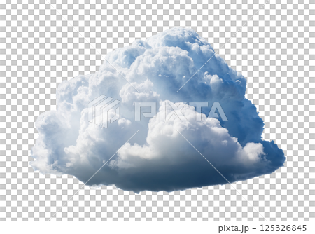 Ethereal White Cumulus Cloud with Subtle Shading Ethereal White Cumulus Cloud with Subtle Shading 125326845