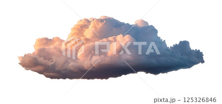 Softly Lit Cumulus Cloud at Dusk 125326846