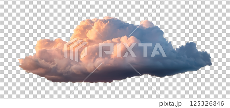 Softly Lit Cumulus Cloud at Dusk 125326846
