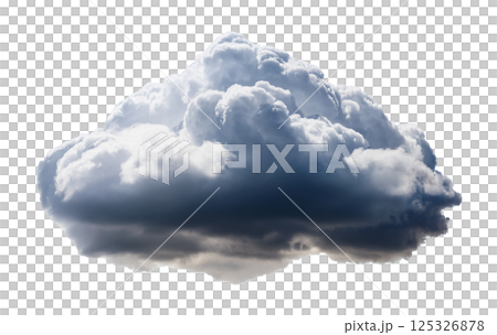 Bright Topped Cumulonimbus with Dark Base 125326878