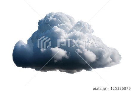 Voluminous Cumulus Cloud with Shaded Underside 125326879