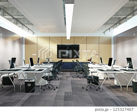 Modern  office interior design 125327407