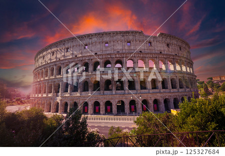 Colosseum in Rome, Italy. 125327684