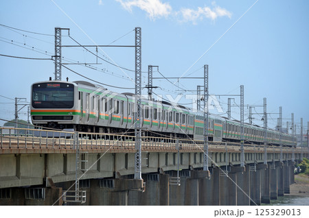 東海道本線　茅ヶ崎－平塚　JR東日本　E231系1000番台　K-02編成（国府津） 125329013