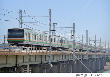 東海道本線　茅ヶ崎－平塚　JR東日本　E231系1000番台　K-17編成（国府津） 125329020