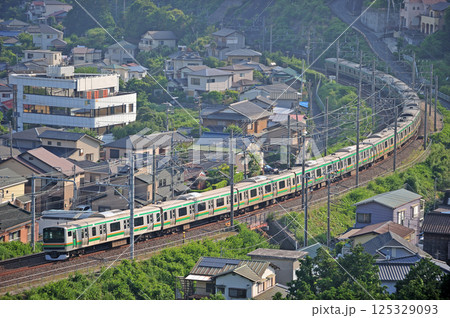 東海道本線 湯河原-真鶴 JR東日本 E231系1000番台 東海道本線 湯河原-真鶴 JR東日本 E231系1000番台 125329093