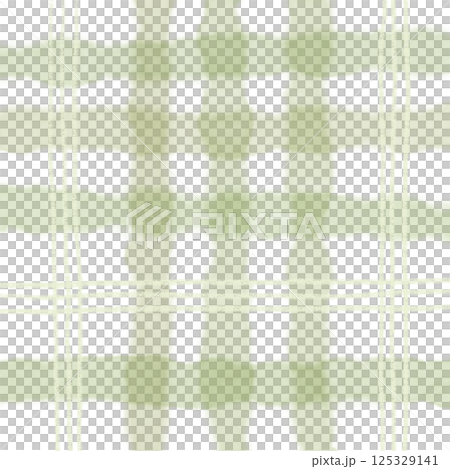 Sage Green Plaid Tartan Gingham Check Hand Drawn Background Pattern Overlay 125329141