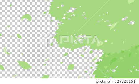 樹木和落葉的背景插圖_16:9 125329151
