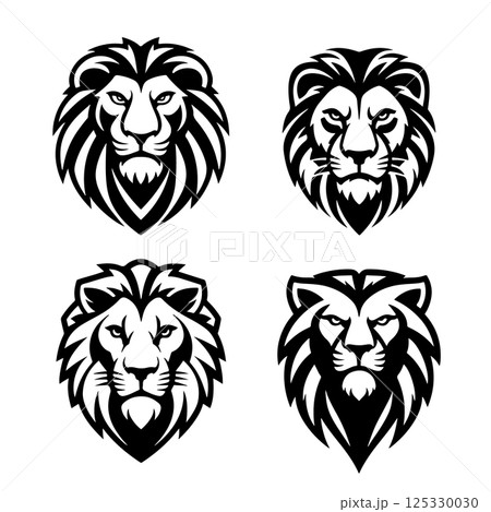 Lion sign. Design element for logo, label, emblem, sign. 125330030